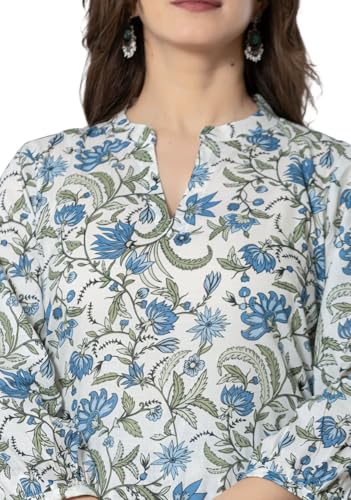 Image of rytras Women Pure Cotton Printed Straight Kurta Set with Palazzo Pants - Ethnic Wear
