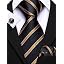 Black and Gold Pin Stripe