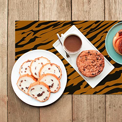 Set de table tigre lot de 6 lavables pour table à manger moderne - 7