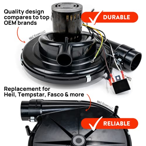 Furnace Blower Motor, Flue Draft Exhaust Inducer, Furnace Fan Vent, Motor Replacement Furnace Parts for A173, 1011350, 7062-4578, 7062-4832 & Many More by B&C Ecom LLC