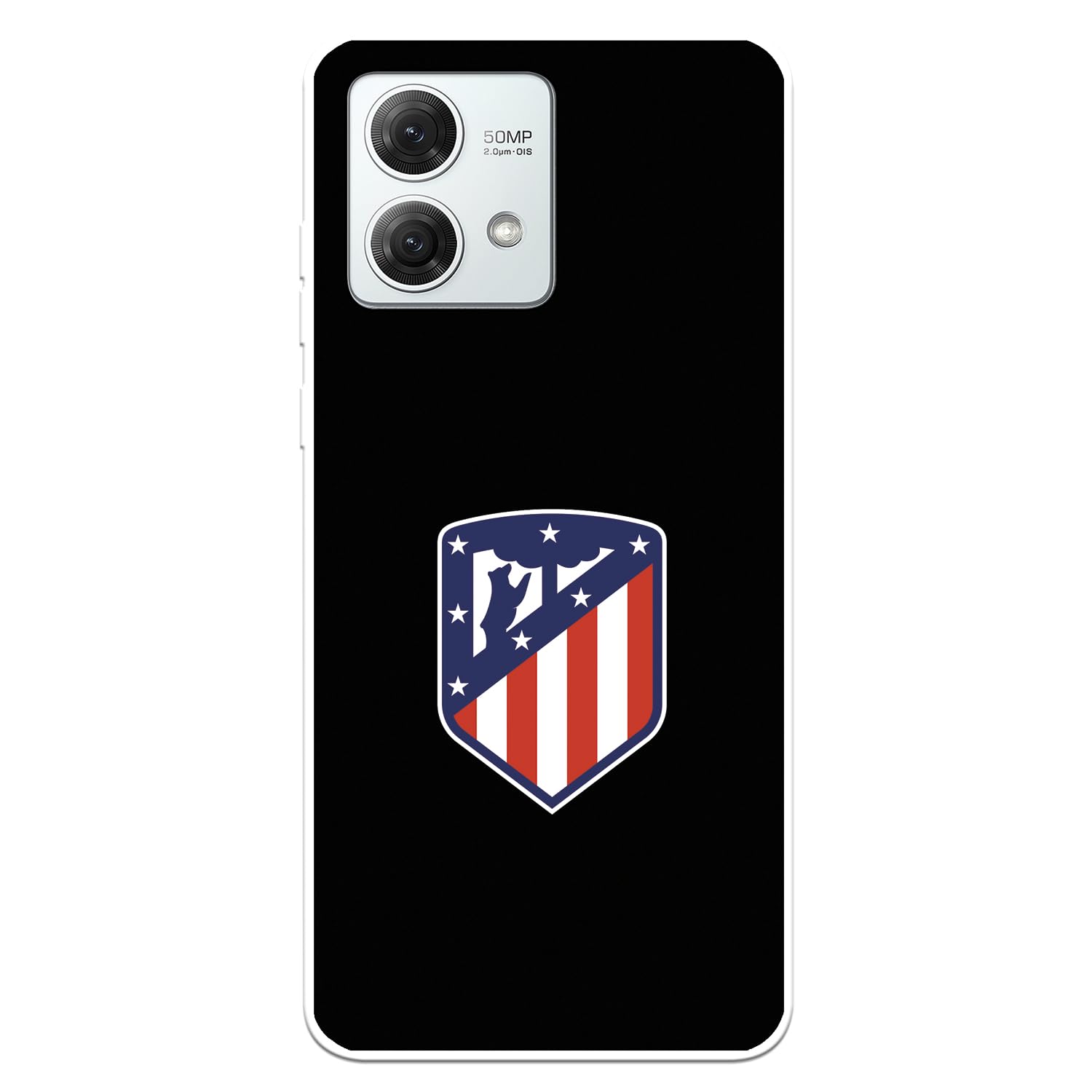 Custodia per Xiaomi Redmi Note 12 Pro 5G dell'Atletico Madrid Scudo Fondo Atletico Tansparente per proteggere il tuo cellulare Cover in Silicone Flessibile con Licenza Ufficiale Atletico Madrid
