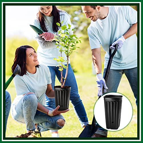Tessco 7.8 Tree Seedling Pots Tall Tree Pots Plastic Deep Nursery Treepots Tall Seedling Flower Plant Container Pots For Indoor Outdoor Garden Plants (50 Pcs) #TOP5