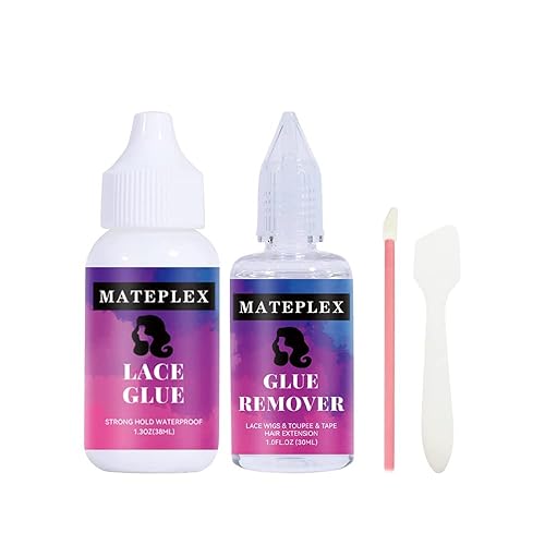 Miniatura 8 de Pegamento para el cabello para pelucas de encaje frontal, pegamento adhesivo para peluca de encaje invisible, impermeable, reemplazo de cabello para