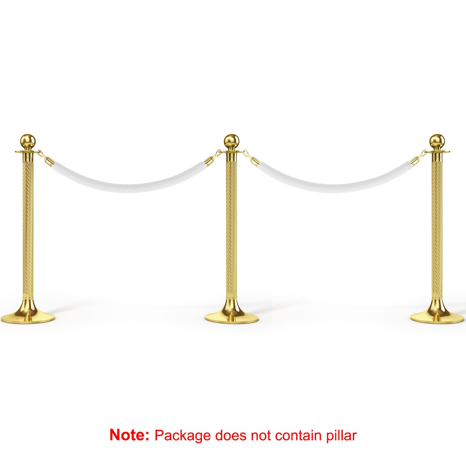 Corda Di Staccionata In Velluto Rosa 4 Piedi - Con Ganci, Per Controllo Folla, Elegante - Foto 4