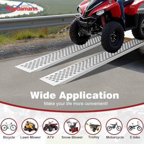 Rampas de aluminio para carga 48" x 9" Ruedamann 880 lbs miniatura 3
