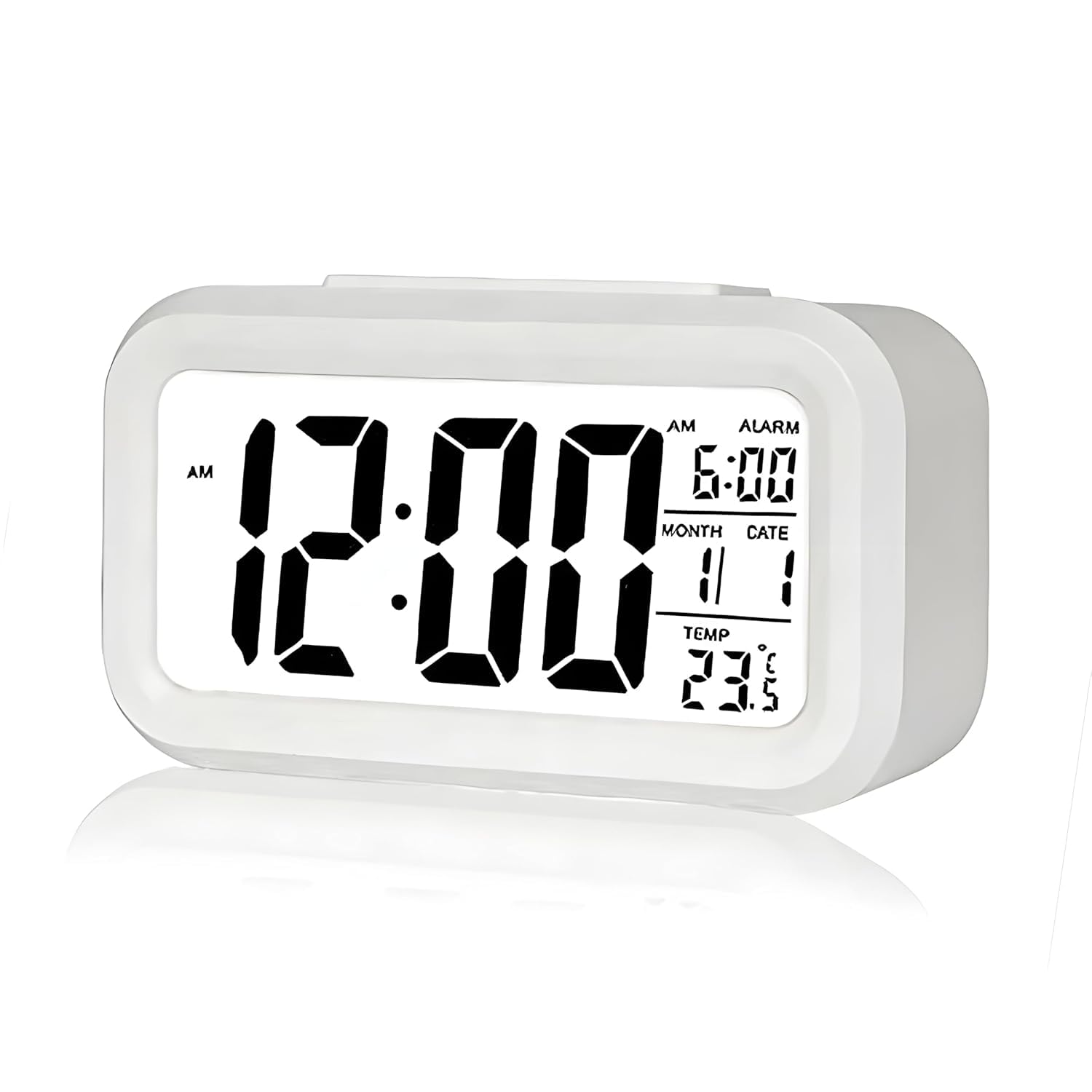 See full amazon price history chart for KIIO Digital Alarm Clock Table Clock for Students, Home, Office, Snooze Backlight with Automatic Sensor, Date & Temperature Large Display Digital Clock White KIIO Digital Alarm Clock Table Clock for Students, Home, Office, Snooze Backlight with Automatic Sensor, Date & Temperature Large Display Digital Clock White (B0DF6D7434) Amazon Price History, Amazon Price Tracker