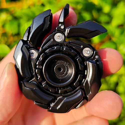 Image of T-Conceal EDC Fidget Sliders Open Armor Spinning TopFidget Toys Stress Relief for Adults Magnetic Metal (Black)