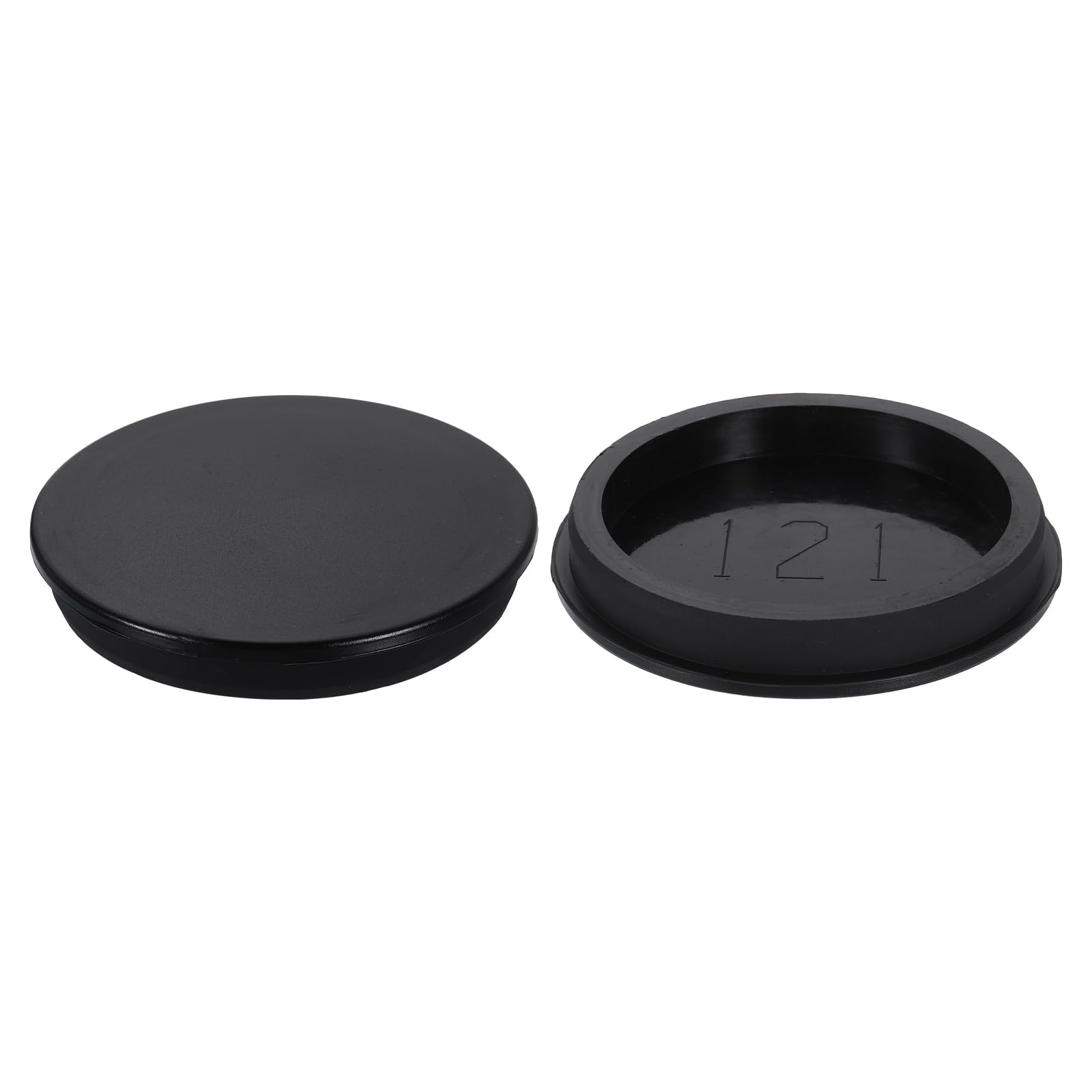 Bouchon d'obturation en tube 120 mm noir pour baignoire et grande bouteille