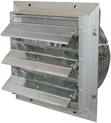 J&D Manufacturing - VES20C - 20 ES Shutter Fan W/ 10' Power Cord, 1/3 HP, Single Phase