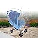 Baby Pushchair Net Cover Soft Mesh Buggy Cover for Strollers Universal Fit Portable Safety Net (Blue)