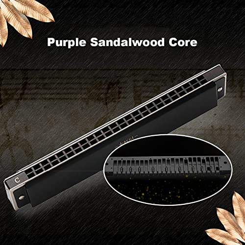 FFYUEEE Harmonica Polyonique De Sandal De Sandal Rouge, 24 Trous en C, Instrument De Musique Professionnel, Noir Mat, 18… - Les Beatles, Paul McCartney, John Lennon, RIngo Starr, George Harrison FFYUEEE Harmonica Polyonique De Sandal De Sandal Rouge, 24 Trous en C, Instrument De Musique Professionnel, Noir Mat, 18… – Image 4
