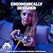 PDP REALMz Nintendo Switch Pro Controller, Customizable LED Lighting, 3.5mm Headphone Jack, Officially Licensed by Nintendo and SEGA: Sonic Superstars (Tails Seaside Hill Zone)