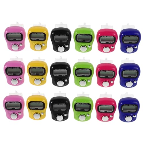 Gogogmee Handheld Digital Mini Counter Tally Counter Clicker for Exercise Study Inventory Finger Ring Design