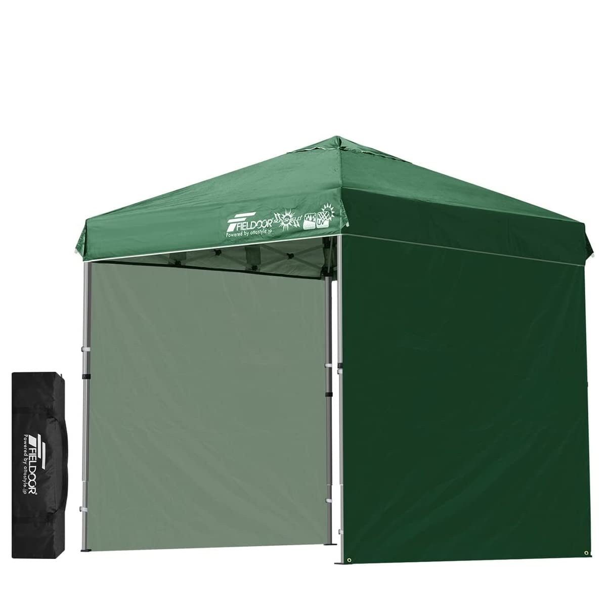 Amazon | FIELDOOR 組立て簡単!! 2.5×2.5m ワンタッチタープ