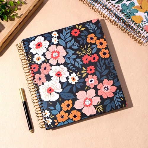 Image of CAGIE Spiral Notebook 8.5 x 11 for Women, Hardcover, College Ruled
