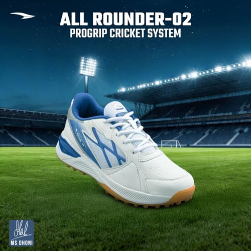 Image of ASIAN All Rounder-01 Men's Cricket Shoes | Lightweight, Durable Sports Shoes with Superior Grip, Cushion Comfort & Steady Support for All-Terrain Cricket Play
