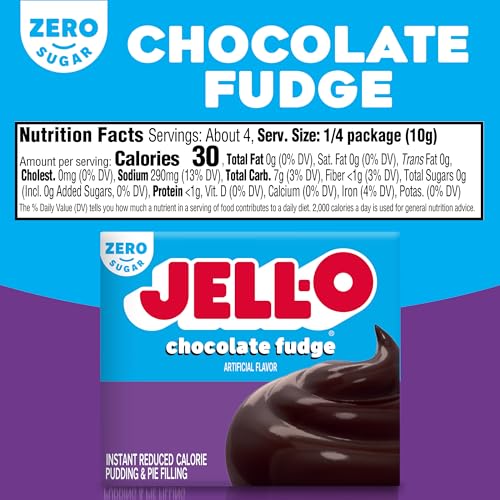 Jell-O 428435947525 Jello Sugar Free Chocolate Fudge Pudding Mix 1.4Oz Box thumb #5
