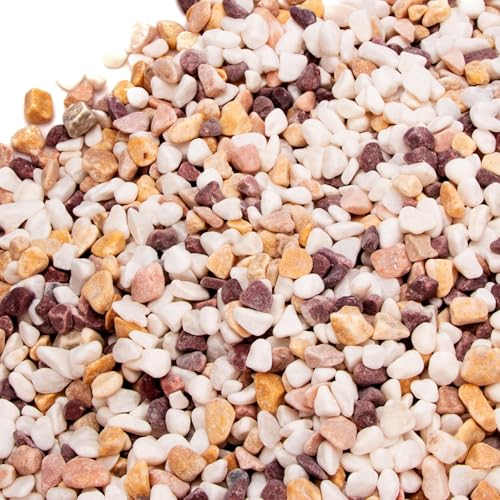 Image of 18 Pounds Natural Pea Gravel Pebbles,Small Rocks,Decorative Rocks for Succulents,Aquarium Gravel,Vase Filler,Plants