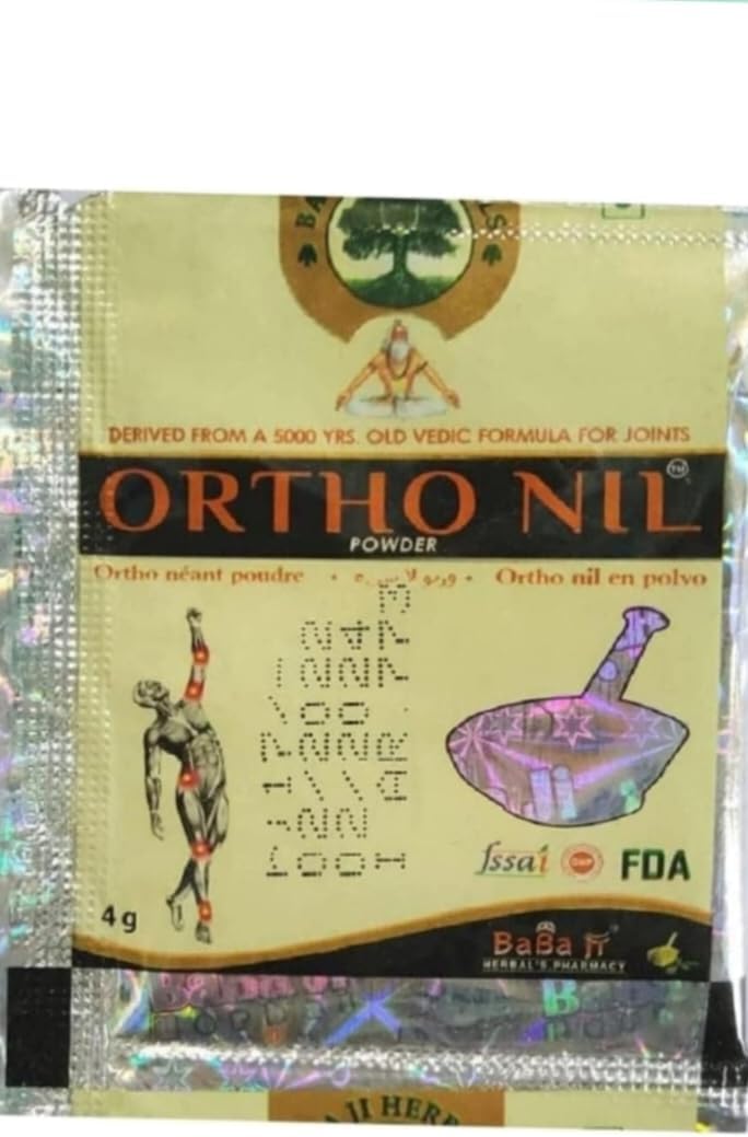 Orthonil Powder|56 Pouches|Babaji Herbals|Pure Herbal And Safe, Pack Of 1