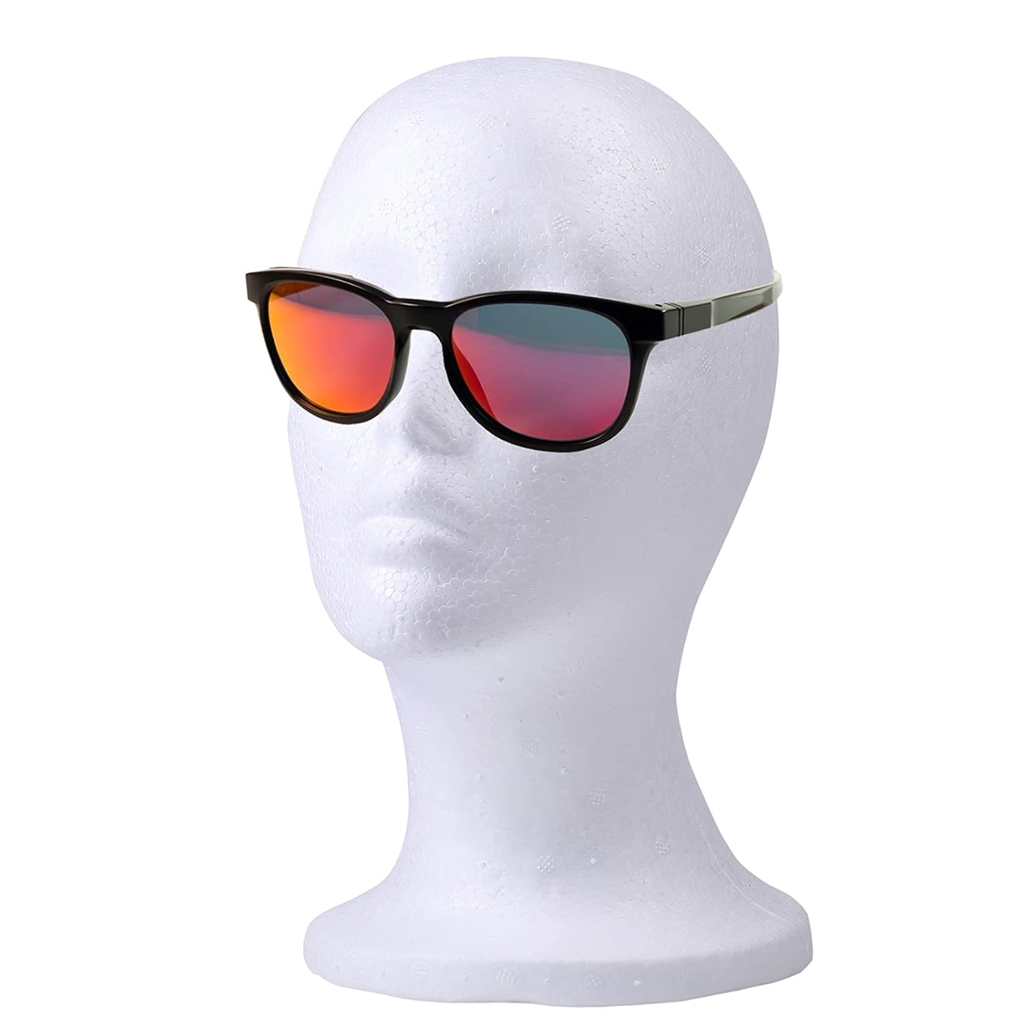 Foraineam 2 Pack Foam Wig Display Stand, Female Mannequin Wig Holder, Cosmetics Model Head White Foam Heads Glasses Mask Hat Hairpieces Stand