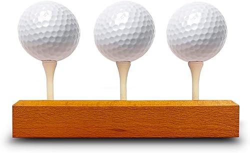 Miniatura 9 de Soporte de exhibición de pelotas de golf acrílicas, capacidad para 3 pelotas de golf, acrílico y metal, 3 camisetas de golf incluidas (acrílico)