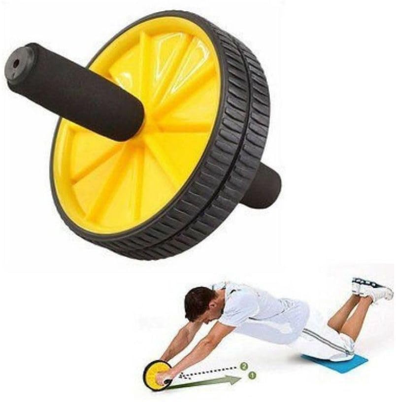 Dinetic Ab Wheel Roller with Abdominal Core Carver Fitness Workout for Ab Exerciser (Multicolor)-picture-16