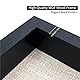 GraduationMall 3D Bilderrahmen Tief Objektrahmen 13x13 cm Schwarzen mit Glasscheibe zum Befüllen für Blumen Medaillen Tickets Wand Tischrahmen Schwarz