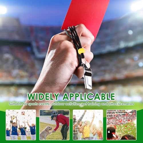16 Silbatos Deportivos de Acero Inoxidable con Cordón miniatura 3