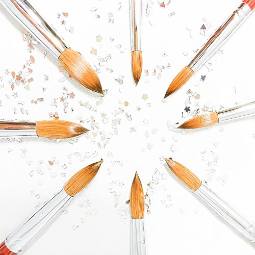 Professional 100% Kolinsky Acrylic Nail Brush For Gel 3D Powder Designs Nail Art Sculptor Manicure Pedicure Wooden Handle High Quality (#10) #TOP6