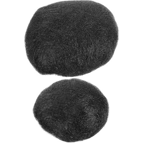2 Piezas Peluca Bolsa Almohadilla Para El Cabello Peluca Moño De Pelo Postizo Peinados Recogidos Relleno De Cabello Para Updos Peinado Recogido Alambre De Alta Temperatura Bola Amasadura Novia