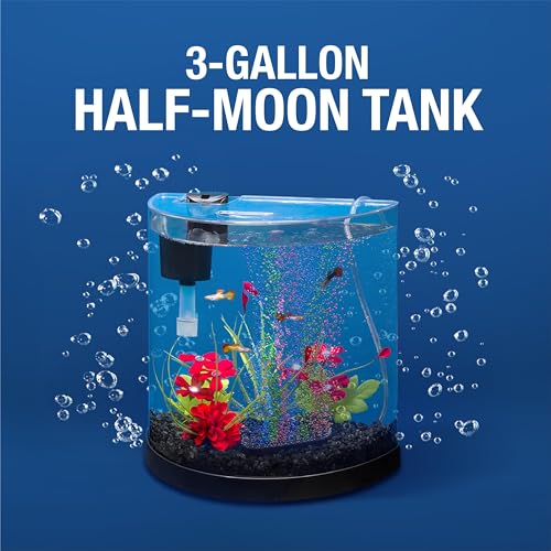 image for Tetra 3 Gallon Small Fish Tank, Aquarium Starter Kit, with Filter, Air