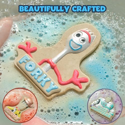 Image of Toy Story Bath Bomb Set, 3-Piece Character Shaped, Berry Scented