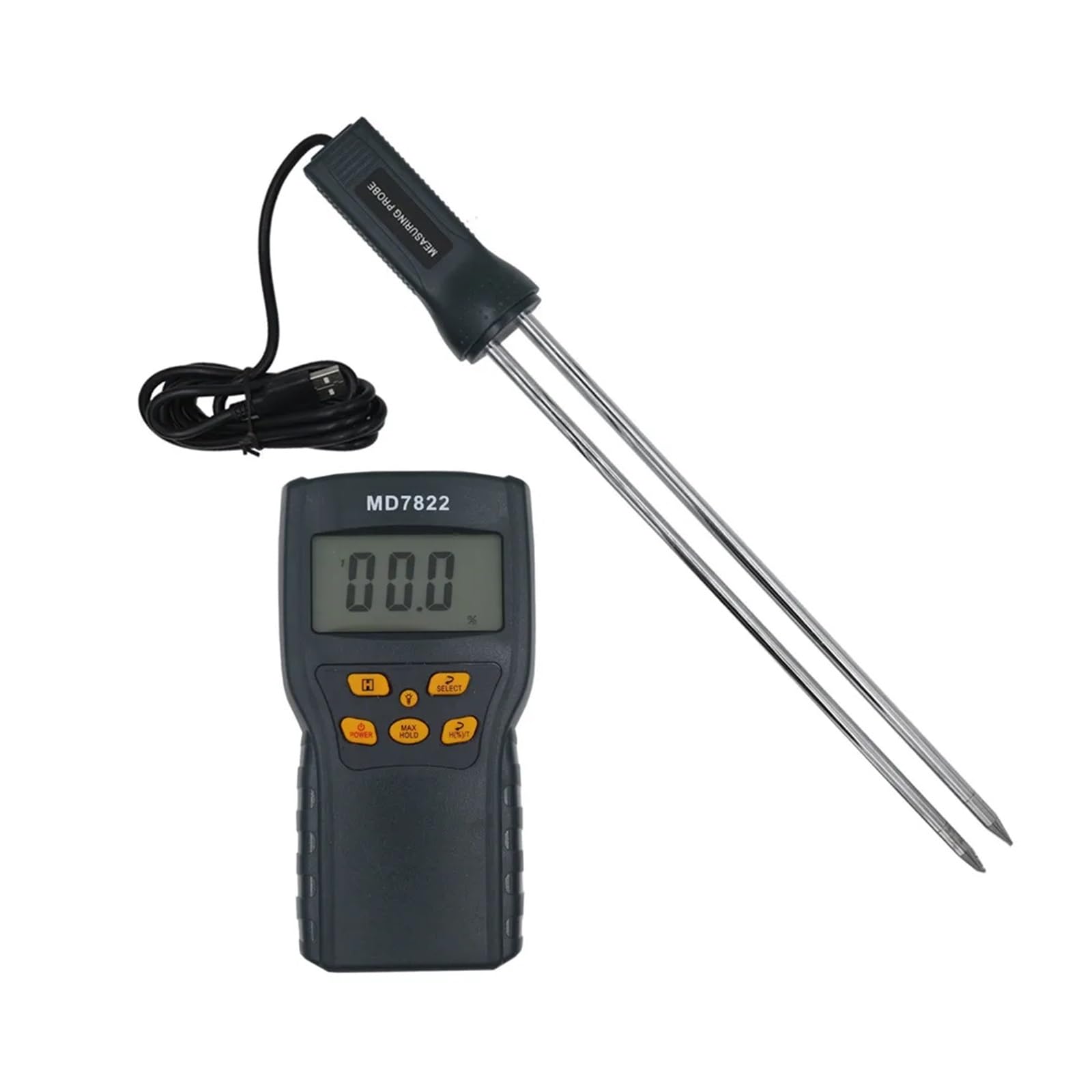 JVDDI Grain Moisture Meter LCD Display Digital Humidity Tester Moisture Content Detector For Contains Wheat Corn Rice