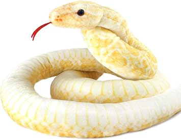 120 inch high Simulation Extra Long Snake, Soft Plush Toy, Snake Stuffed Animal, Large Stuffed Animal Toy, Childrens Toy Gift Yellow Snake