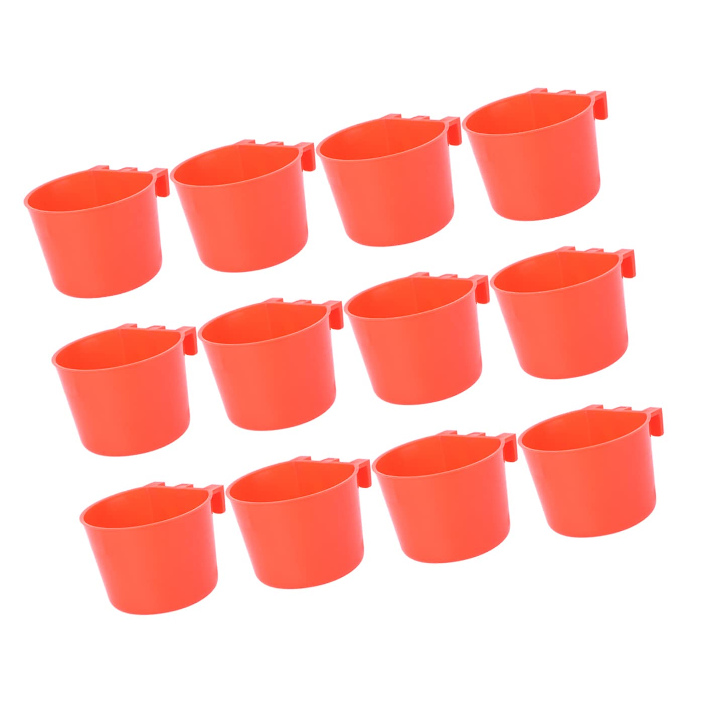 12 Uds Mini Suministros Útiles para Chinchilla Soporte para Jaula para Beber Y Comer Tazones para Cacatúa Colibrí Rojo Taza para Animales Pequeños Alimentación Pesada