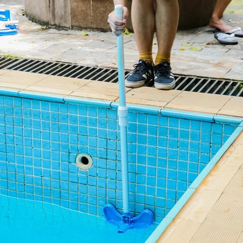 Limpiador de cepillo con cabezal de succión flexible para limpiar las esquinas de la piscina 5X 2