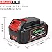 waitley 20V 5.0Ah Replacement Battery Compatible with DCB200 20 Volt Cordless Power Tools
