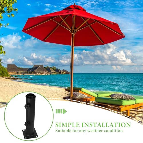 Support parasol de terrasse contre le vent avec vis de serrage - 4