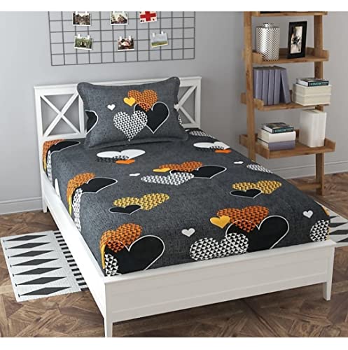 Syriddyaas With Device® Prime Collection 190 TC Satin Striped Fabric Single Sized(90x64) Inch 1 Bedsheet with 1 Pillow Covers -for Home,Hotel & Hospital use Single Bedsheet for Single Bed (B0BGJK2CPN) Amazon Price History, Amazon Price Tracker