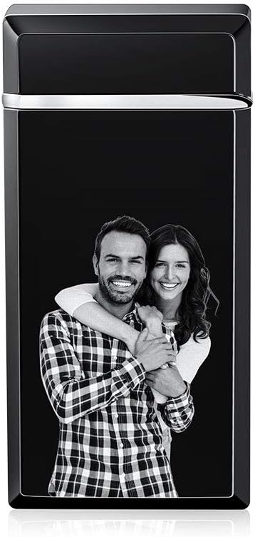 Personalized Picture Lighter for Men Custom Lighter with Your Photo or Text for Men Customized Image lighters Gift for Father Boyfriends Husband or Yourself