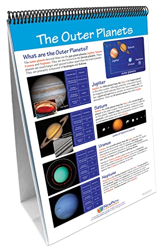 Image of NewPath Learning Our Solar System Laminated, Double-Sided inchWrite-On /Wipe-Off inch Flip Chart - Set of 10, 12 inch x 18 inch Charts (34-6829)