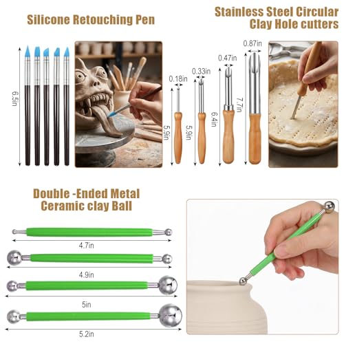 Outils de sculpture d'argile pour vos ateliers créatifs de poterie maison - 3
