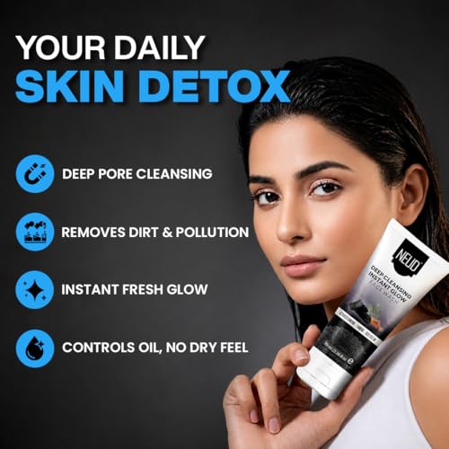 Image of NEUD Deep Cleansing Instant Glow Face Wash for Men and Women - 3 Packs (70ml Each)