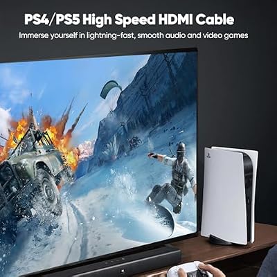 HDMI Cable 3 FT 2-Pack, Shielded 4K HDMI 2.0 Cable with HDCP 2.2, HDR, 3D, eARC, ARC & CL3 Rated | Compatible for Splitter,Switch,TV, Laptop, Monitor, PS5/4Xbox, Fire TV, Roku