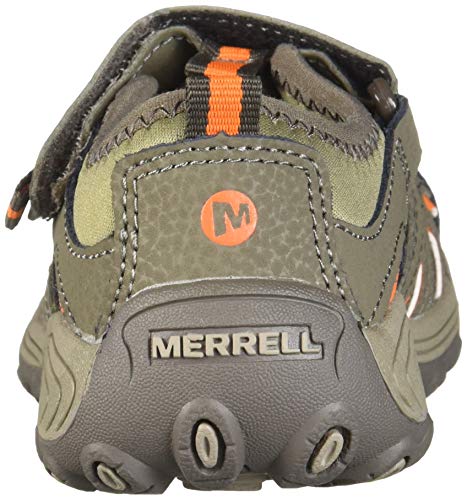 Merrell Hydro H2O Hiker Sandal Sport, Gunsmoke/Orange, 3 Us Unisex Big Kid #TOP2
