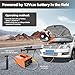 Pcp Air Compressor 4500PSl Portable inflatable Pump, 12V DC/110V AC, Manual Stop, With External PowerAdapter, Built-in Fan, For Paintball, Airsoft, Submersible Bottle