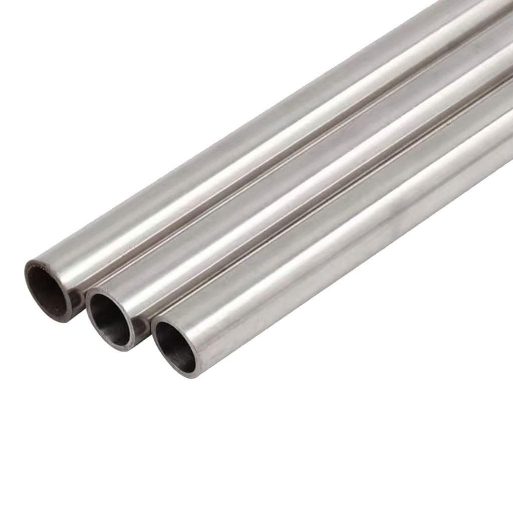 Tubo Redondo de Acero Inoxidable, Tubo de Acero Inoxidable 304, diámetro Exterior de 24 mm, diámetro Interior de 18-22 mm, Longitud de 200-500 mm, Pulido Exterior.(Od24mmxid19mm,500mm Long)