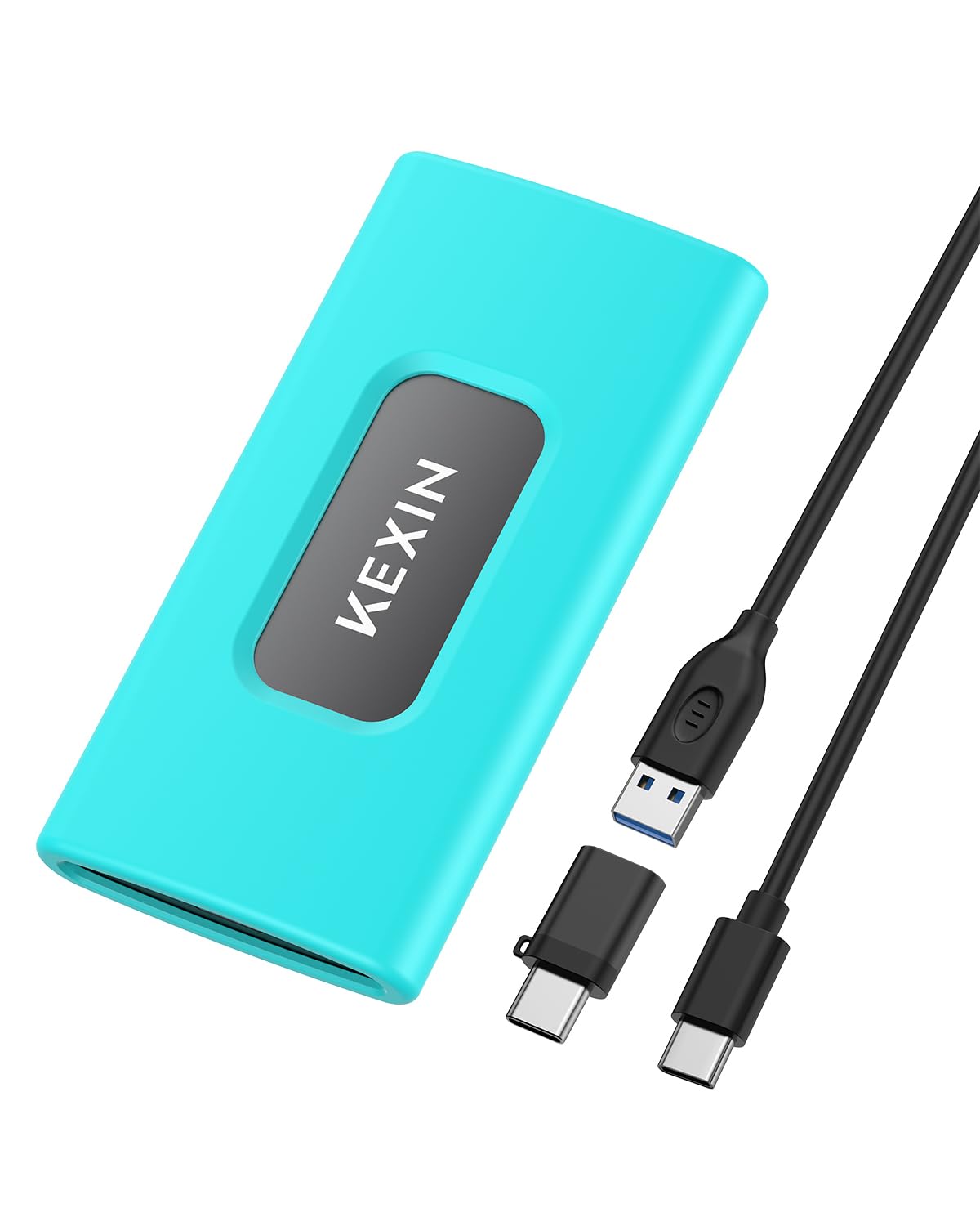 KEXIN 512GB External SSD Hard Drive USB 3.1 Type-c Portable Solid State Drive 512G, up to 1050MB/s for PC Mac Android Game Console and More