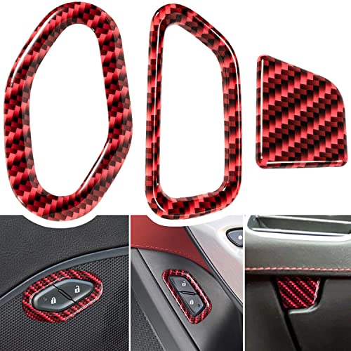 Accesorio para carro rojo 3 piezas