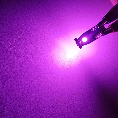 Autogine 10Pcs Error Free 194 168 175 2825 W5W T10 Led Bulbs Purple Super Bright 3030 Chipset For Interior Dome Map Door Courtesy Trunk License Plate Lights #TOP3